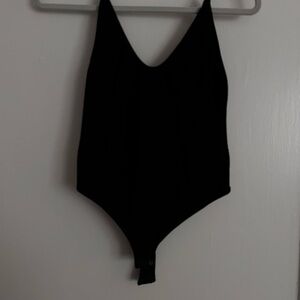 Free People Black Bodysuit